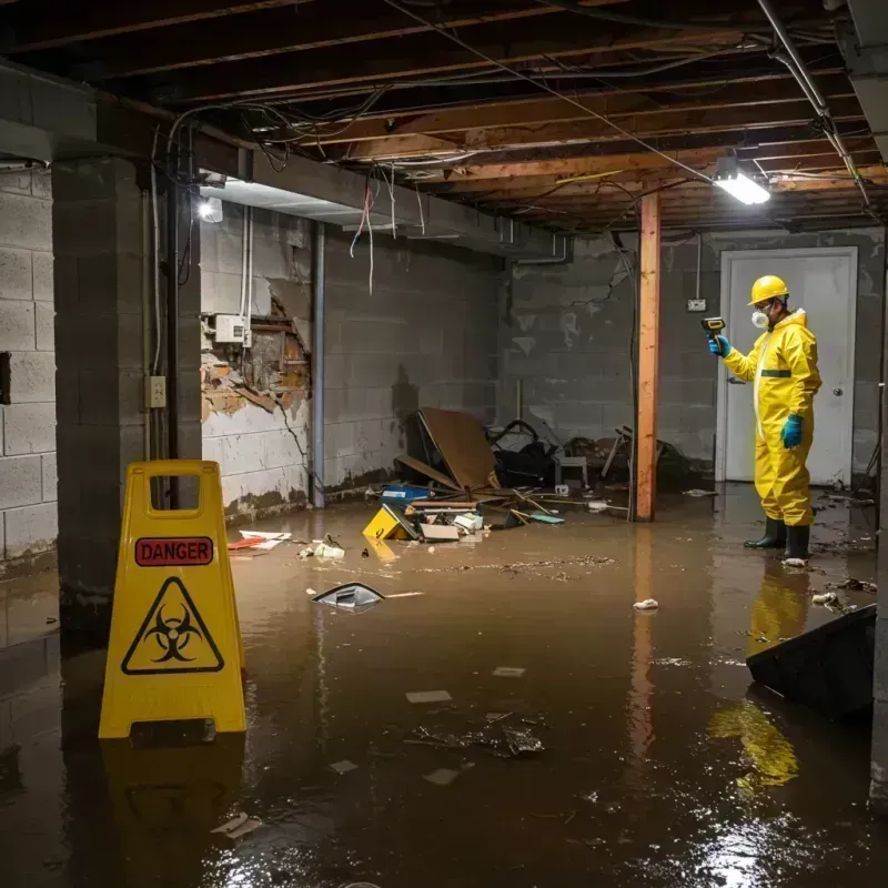 Flooded Basement Electrical Hazard in Windy Hills, KY Property